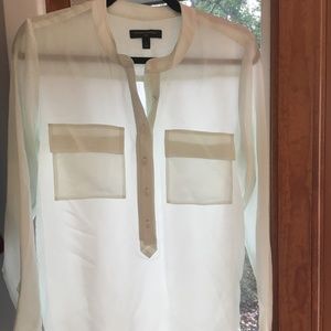 Pale sea-green silk shirt